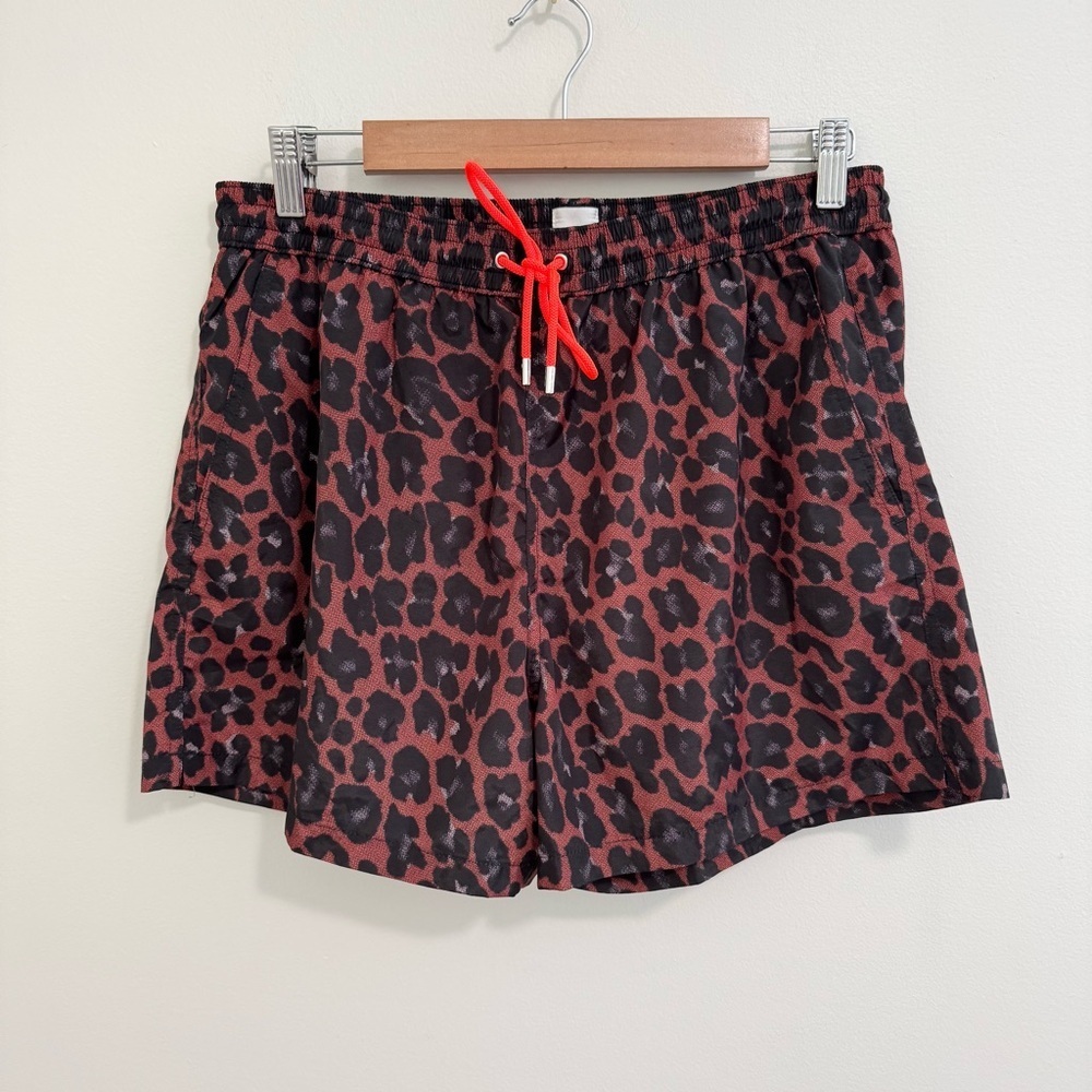 Paul Smith Cheetah Animal Print Swim Trunks